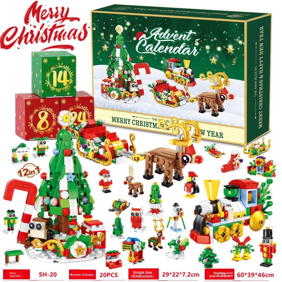 Christmas DIY Building Blocks Set
